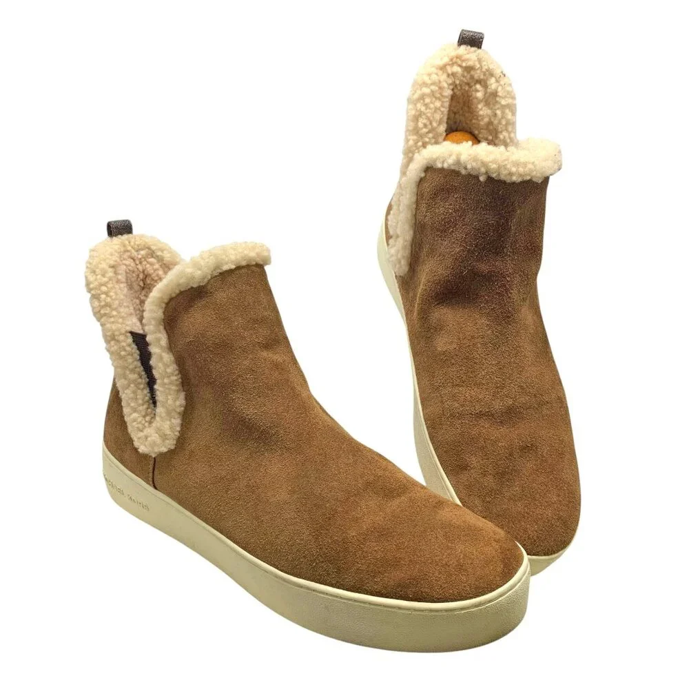 MICHAEL Michael Kors‎ Ashlyn Suede Shearling Lined Booties